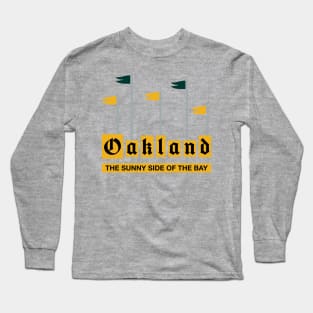 Oakland Fun - Green Long Sleeve T-Shirt